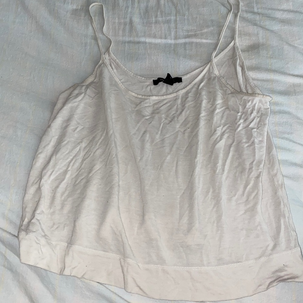 White spaghetti strap top